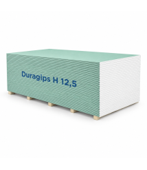 Placa gips-carton rezistenta la umiditate Duragips H, tip H3, 12.5 x 1200 x 2600 mm